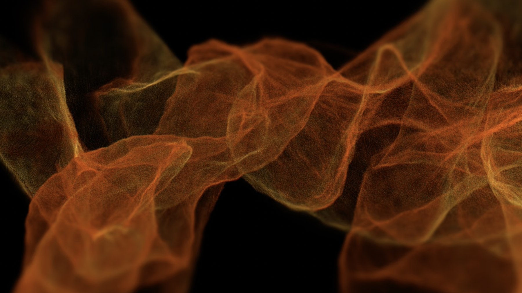 Green generative audiovisual waveform from Presence and Absence